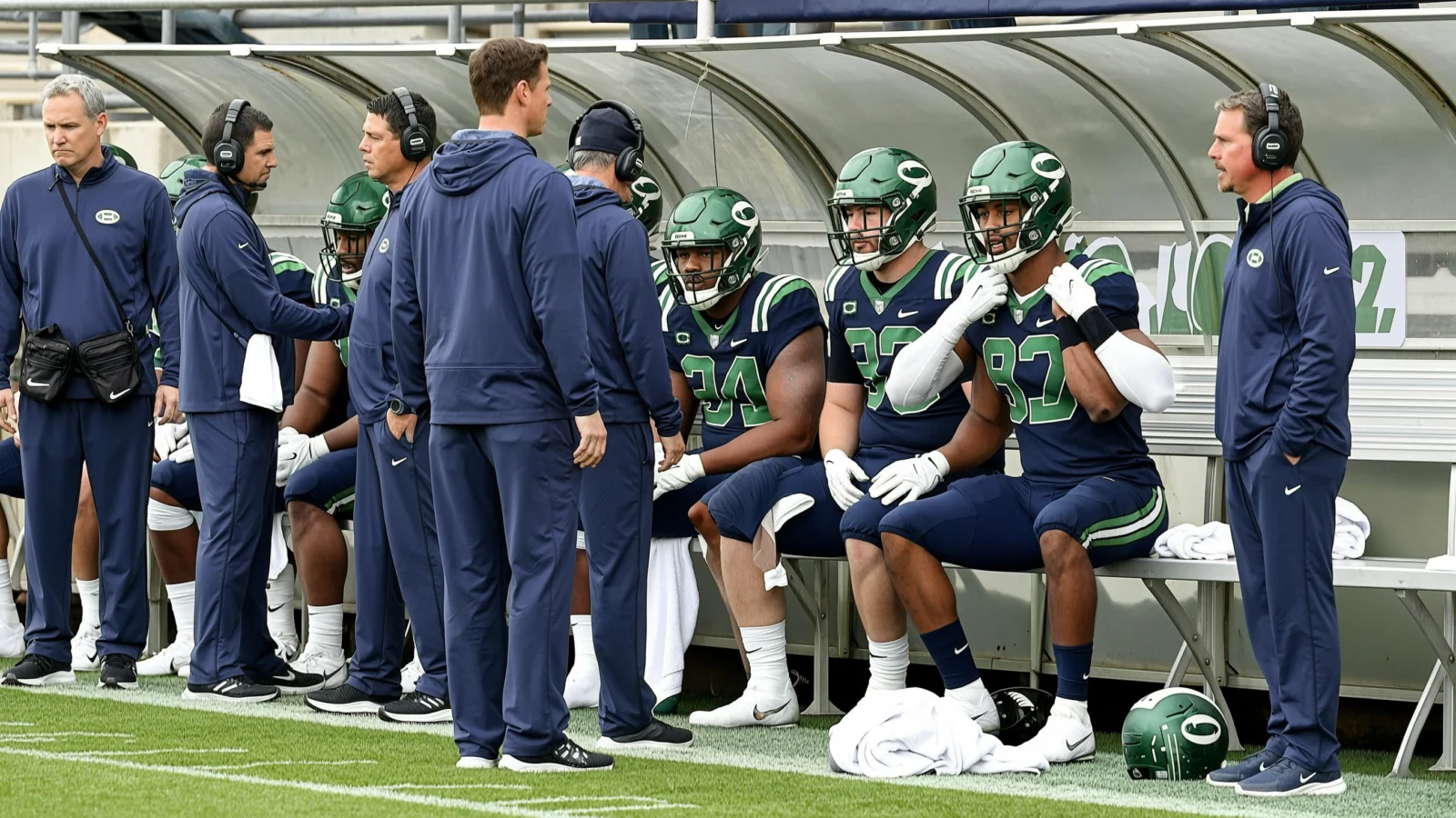 Illustration for: Seahawks Call Sam Darnold's Injury a 'Very Unique' Glute Issue, Not Hip Damage, But Won't Say When He's Back